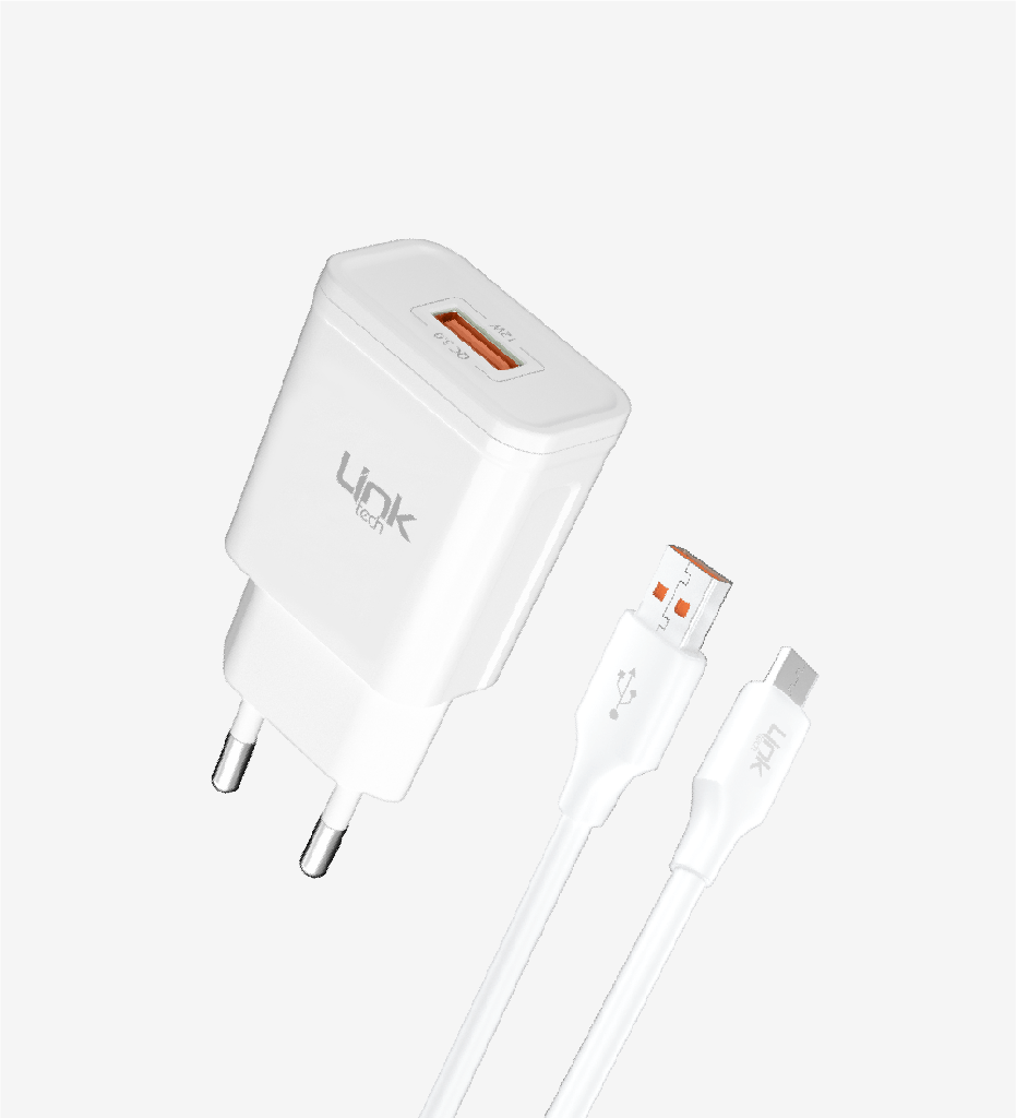 S661 Premium Micro USB Kablolu Quick Charge 3.0 Hızlı Şarj Aleti