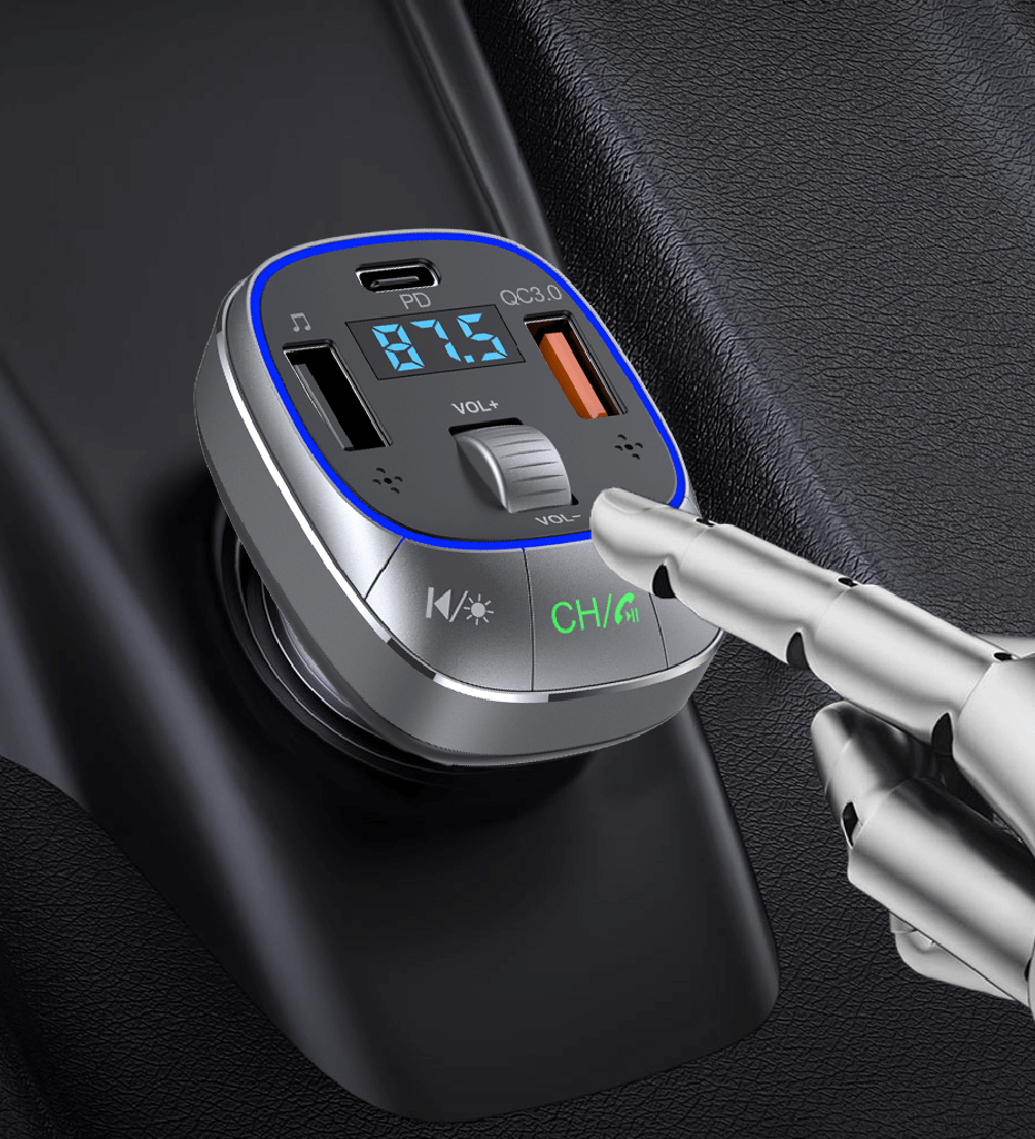 GF17 Premium Dual port PD  & QC3.0 48w 5.1 Bluetooth FM Transmitter