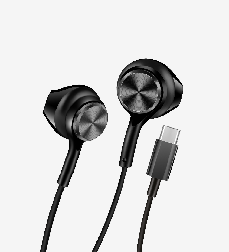 H75 EarPhone Yüksek Bas Mikrofonlu Tip-C Kulak İçi Kablolu Kulaklık