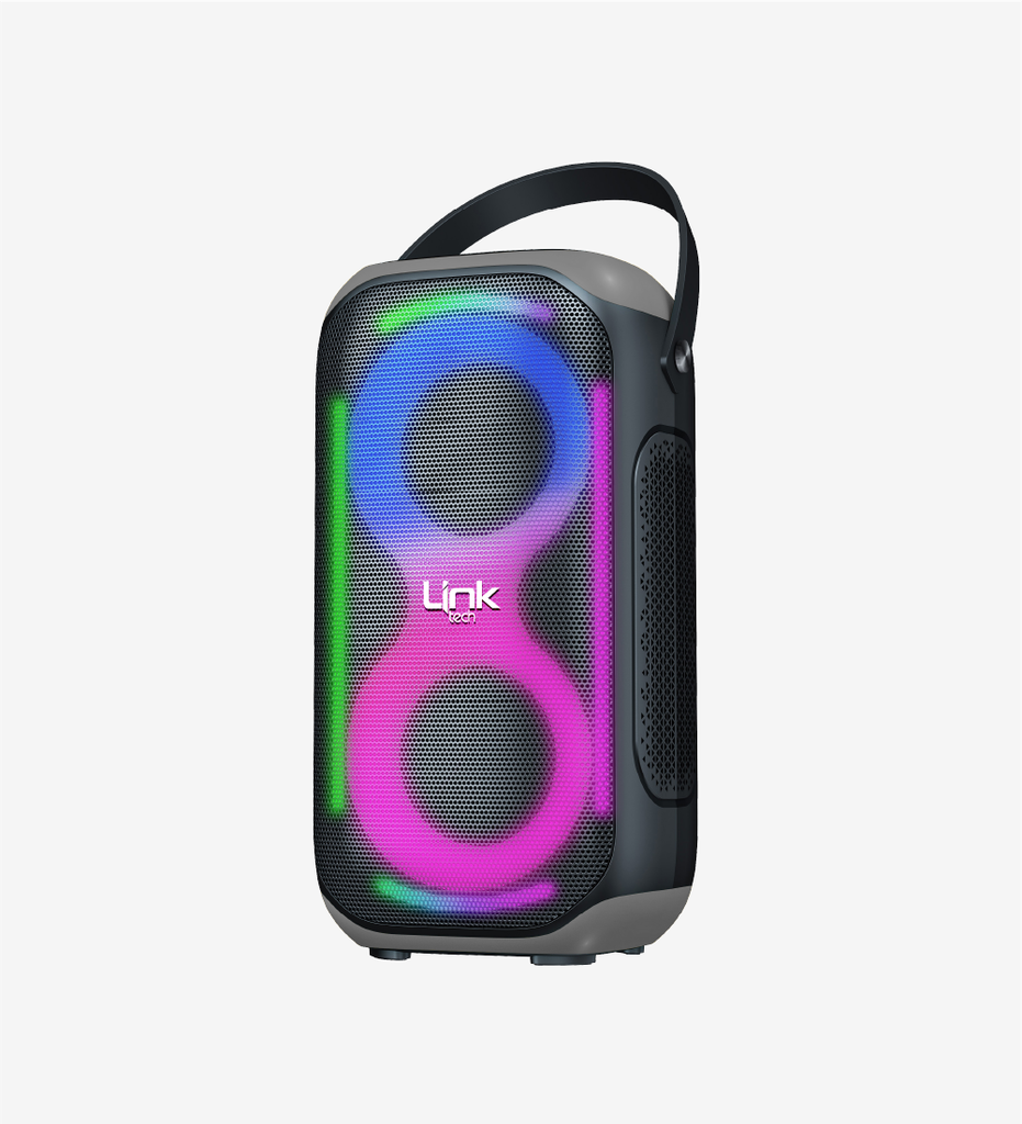 M404 RGB Işıklı Ayaklı Mikrofonlu 50W Bluetooth Hoparlör