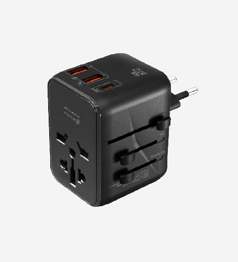 [LSC-C325/BLACK] C325 GaN 3 Safe 20W Uluslararası Seyahat Hızlı Şarj Adaptörü